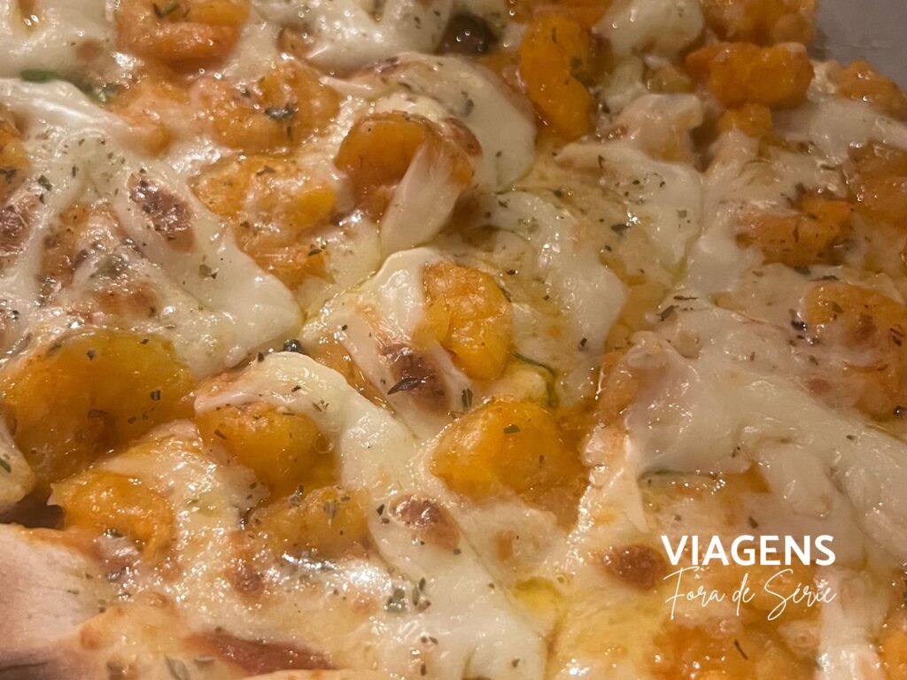 A Pizza de Camarão da Don Fernando Pizzaria e Almoço