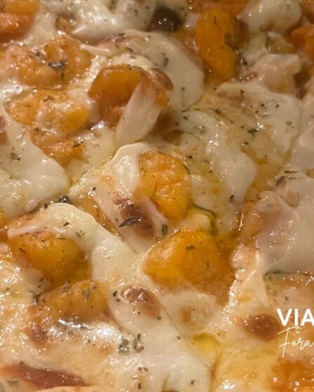 A Pizza de Camarão da Don Fernando Pizzaria e Almoço